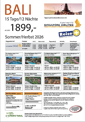 2026 Bali Baden in 4-5 Sterne Hotels